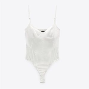 Zara Satin Corset Bodysuit